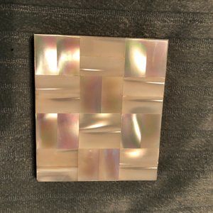 Vintage Mother of Pearl Compact - Mirror, Powder